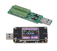 Maqulae Tester Misuratore di Potenza USB Tester USB Multimetro Display LCD Digitale Rotazione a 360 Gradi Tensione Corrente Capacità Misurazione della Potenza con Schermo a Co