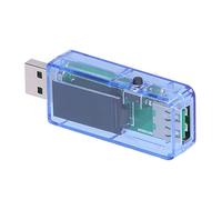 Maqulae Tester USB Misuratore USB Tester Caricatore Display LCD Bluetooth Wireless Protocollo di Ricarica Rapida Rilevamento Tensione Corrente Monitor Misuratore di capacità d (Blu trasparente)