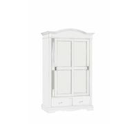 Mar.c.a. Design Armadio 2 Ante Scorrevoli 2 Cassetti Arte Povera Bianco Opaco