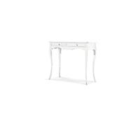 Mar.c.a. Design - Consolle con 2 Cassetti in Legno di Pioppo Bianco Opaco, Mobiletto Arte Povera Made in Italy - Misura 95x41x80h