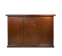 Mar.c.a. Design - Credenza Arte Povera in Legno 120x40x85 cm con 3 Ante e 1 Cassetto - Madia Legno Made in Italy