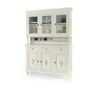 Mar.c.a. Design Cristalliera 3 Porte (Base+Alzata) Bianco Decorato