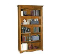 Mar.c.a. Design - Libreria Arte Povera con 5 Ripiani - Libreria in Legno 120x40x210 cm con Base Rialzata - Made in Italy