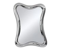 Mar.c.a. Design - Specchio da Parete Moderno 75x110x4 cm - Specchio con Cornice Cromata Argento Lucido - Made in Italy