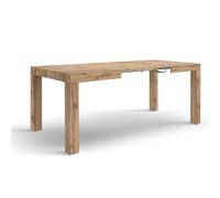 Mar.c.a. Design - Tavolo Allungabile 120/200x80x76 cm - Piano e Struttura in Nobilitato Finitura Rovere Rustico - Made in Italy