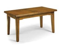 Mar.c.a. Design - Tavolo Rettangolare Allungabile da 160 a 340 cm con Gambe Dritte - Tavolo in Legno Massello 160x85x78 cm - Arte Povera Made in Italy