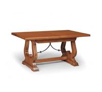 Mar.c.a. Design - Tavolo Rettangolare Allungabile da 180 a 360 cm in Stile Arte Povera - Tavolo in Legno Massello 180x100x78 cm - Made in Italy