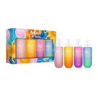 Mar e Sol Body Mist - Set regalo da donna (4 x 40 ml) - caramello macadamia e vaniglia, tuberosa brillante e crema di cocco, caramello al sale e pistacchio, bouquet solare e frutta frizzante, durata