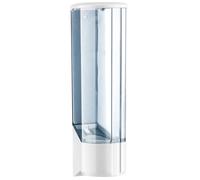 MAR PLAST - A55901 - Dispenser per bicchieri in plastica -10x10x31,5 cm - bianco-azzurro trasparente - Mar Plast - 80149 - Conf. da 1 Pz. - A55901