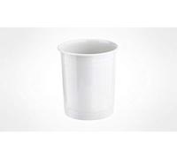 Mar Plast A56501 - Cestino per la spazzatura, 6L, bianco, 250 x 200 x 200 mm