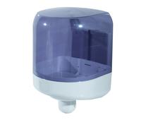 MAR PLAST - A58171 - Dispenser asciugamani a spirale Prestige - formato Maxi - 25,6x27,5x33,5 cm - bianco-azzurro trasparente - Mar Plast - 61090 - Conf. da 1 Pz. - A58171