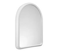 Mar Plast A60001 - Specchio ovale con cornice bianca, 400 x 520 mm