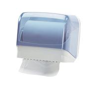 MAR PLAST - A60210 - Dispenser per asciugamani in rotolo-fogli - 30x19,5x25,1 cm - plastica - bianco-azzurro trasparente - Mar Plast - 61088 - Conf. da 1 Pz. - A60210