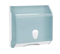 MAR PLAST - A69501EM - Dispenser asciugamani piegati Replast - 290 x 120 x 295 mm - bianco-azzurro - Mar Plast - 94885 - Conf. da 1 Pz. - A69501EM
