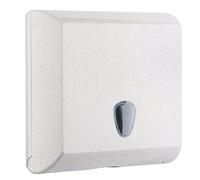 >Dispenser carta asciugamani piegati a V e Z 500 fogli bianco Woodplastic
