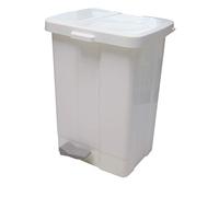 Mar Plast A73201 - Coprigambe a pedale, 25 l, bianco, 470 x 340 x 280 mm
