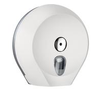 MAR PLAST - A75610AW - Dispenser linea EColored di carta igienica in rotolo Mini Jumbo - 27 x 12,8 x 27,3 cm - plastica - adamello white - Mar Plast - 73970 - Conf. da 1 Pz. - A75610AW