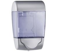 Mar Plast A77801 - Sapone con bottone automatico, 0,80 l, 216 x 80 x 115 mm, colore: Bianco/Trasparente