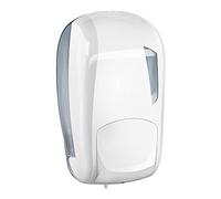 Mar Plast A91101 - Dispenser per sapone, 0,60 l, 232 x 114 x 124 mm, colore: Bianco/Trasparente