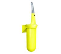 MAR PLAST - A92901FAB - Portascopino da parete Skin - 386 x 113 x 93 mm - giallo fluo - Mar Plast - 96771 - Conf. da 1 Pz. - A92901FAB