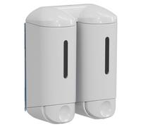 MAR PLAST - A94601 - Dispenser a muro Double Shower Small - per hotel - 0,17 L - bianco - Mar Plast - 97402 - Conf. da 1 Pz. - A94601