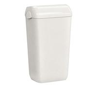Mar Plast >Cestino gettacarte con coperchio 23 L bianco Woodplastic