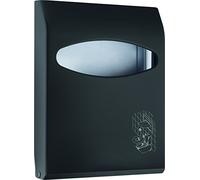 Mar Plast Dispenser DISTRIBUTORE per Carta COPRIWATER Mini Linea Colored Soft Touch (Nero)