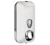 Dispenser di sapone liquido a parete Bianco con pulsante 228x90x102mm Marplas
