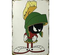 Mar-vin The Martian Garage - Targa rustica vintage in latta Man Cave, Shed Bar, 30,5 x 20,3 cm