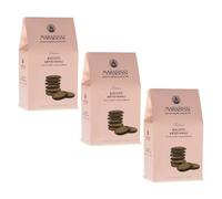 Marabissi® | Biscotti Artigianali Cioccolato e Sale Marino | Biscotti Pasticceria Toscana | Astuccio Biscotti Cioccolato e Sale - 3 x 200 Gr