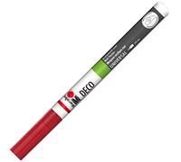 Marabu 01220011125 Deco Painter, ciliegia 125, spessore tratto: circa 0,8 mm, penna acrilica opaca, a base d'acqua, molto coprente, ad asciugatura rapida, resistente alla luce, resistente alle intemperie, per molte superfici