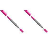 Marabu 01470003131 - Pennarello indelebile Graphix, con doppia punta da 1-2 mm e 0,5 mm, colori brillanti, ad asciugatura rapida, inchiostro a base di alcol, inodore e impermeabile, color lampone