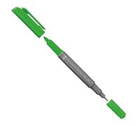 Marabu 01470003154 - Pennarello indelebile Graphix, con doppia punta da 1-2 mm e 0,5 mm, colori brillanti, ad asciugatura rapida, inchiostro a base di alcol, inodore e impermeabile, color: lime