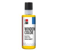 Marabu 019 Fun And Fancy - Colore per finestre, 80 ml, Colore: Giallo