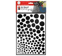Marabu 028500011 - Foglio A4 per Stencil, Motivo: Pois in Dimensioni crescenti