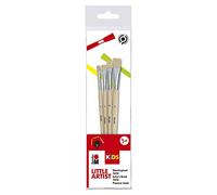 Marabu Set di pennelli Kids Little Artist Junior – 5 pennelli, FSC 100%, setole naturali Colore Wood