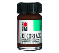 Marabu 11300039040 - Vernice acrilica trasparente a base d'acqua, 15 ml, resistente alle intemperie, alla saliva, per pittura, stencil e per decoupage