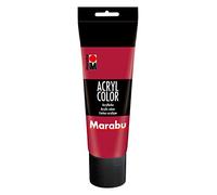 Marabu 120125032 - Colore acrilico, 225 ml, Rosso carminio
