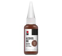 Marabu Ink Brown 20 ml Inchiostro Alcohol per Fluid Art e Resina epossidica, per superfici Non assorbenti, Carta Speciale Rivestita, Metallo, Ceramica e Vetro, Braun
