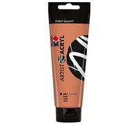 Marabu 12200044087 Artist Acrilico, Rame 120 ml, Pittura acrilica fine di qualità artistica, a base d'acqua, consistenza pastosa, altamente pigmentata, ottima brillantezza e opacità