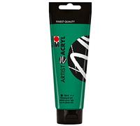 Marabu 12200044964 Artist Acrilico, Verde ftalogramma chiaro, 120 ml, pittura acrilica fine di qualità artistica, a base d'acqua, consistenza pastosa, altamente pigmentata, ottima brillantezza e