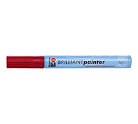 Marabu 125, 2 mm/4, Brilliant Painter, colore: rosso ciliegia