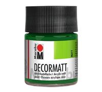 Marabu 14010005065 - Decormatt acrilico verde oliva 065, 50 ml, vernice acrilica opaca a base d'acqua, cremosa e intensa, resistente alla saliva, resistente alle intemperie, per dipingere e disegnare liberamente