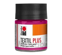 Marabu 17150005005 - Textil Plus Lampone, 50 ml, Pittura Completa per Tessuti Scuri, Adatto per Pittura su Tessuto e Stampa su Tessuto, Lavabile Fino a 40 °C Dopo Il Fissaggio