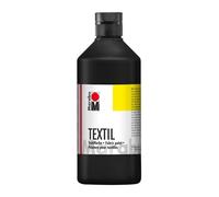 Marabu 17160075073 - colore per tessuti, 500 ml, colore nero (etichetta i 500 ml