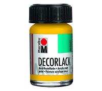 Marabu acrilico vernice "Decor, mittelgelb, 15 ML, in vetro