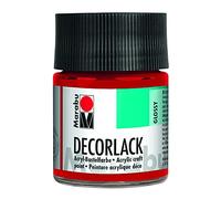 Marabu acrilico vernice "Decor, Rosso Ciliegia, 50 ML, in vetro