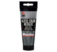 Marabu Acryl Color - Vernice acrilica cremosa a base d'acqua, Antracite metallizzato, 100 ml