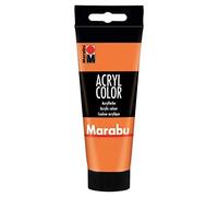 Marabu Acryl Color - Vernice acrilica cremosa a base d'acqua, Arancione, 100 ml