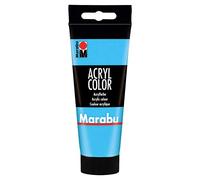 Marabu Acryl Color - Vernice acrilica cremosa a base d'acqua, Azzurro, 100 ml